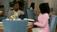 Beyond the Gates: Ted tried to have a normal breakfast with Eva | Image: CBS